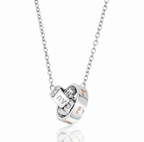 Clogau Tree of Life Sterling Silver Insignia Links Necklace D