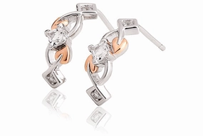 Clogau Tree of Life Sterling Silver White Topaz Earrings