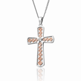 Clogau Welsh Heritage Cross Sterling Silver Pendant