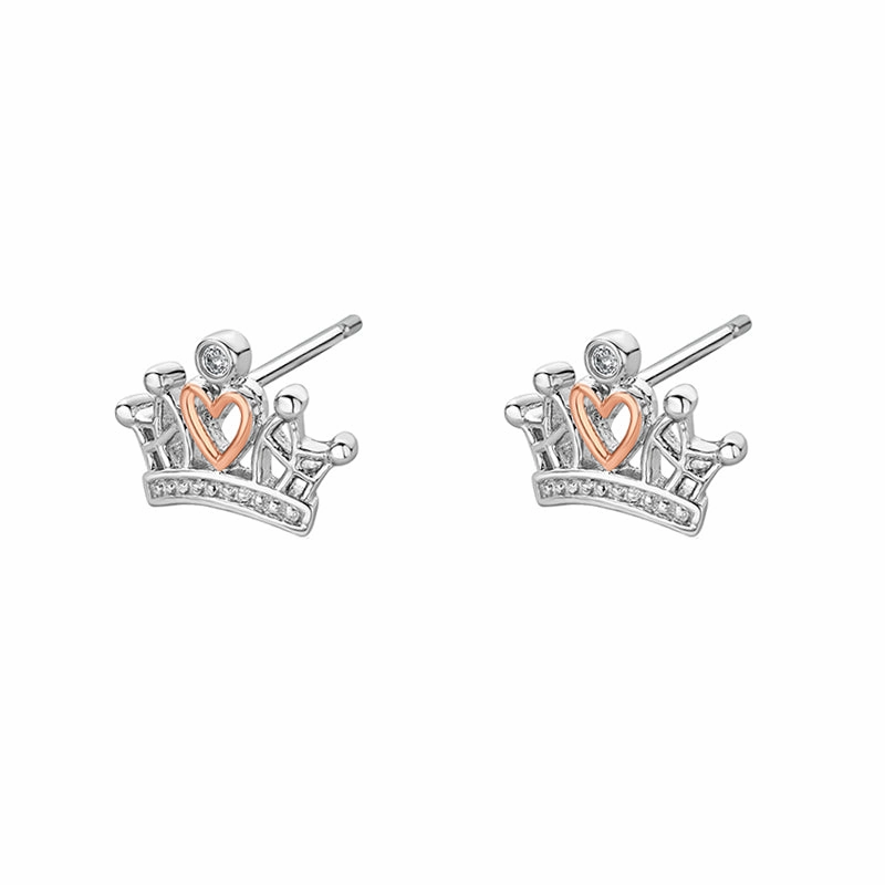 Clogau x Julien MacDonald Sterling Silver Crown Stud Earrings D