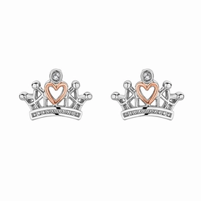Clogau x Julien MacDonald Sterling Silver Crown Stud Earrings D