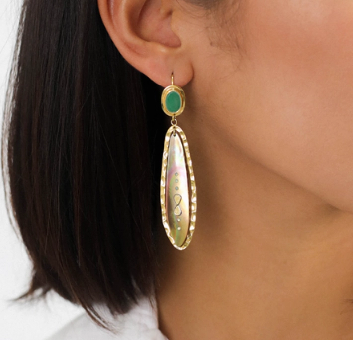 COLOMBINE oval top french hooks