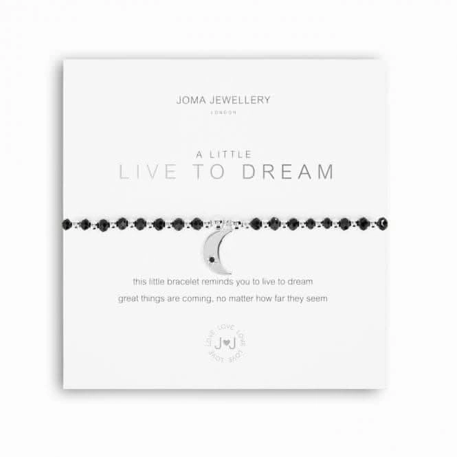 Colour Pop A Little Live To Dream Silver 17.5cm Stretch Bracelet 5209