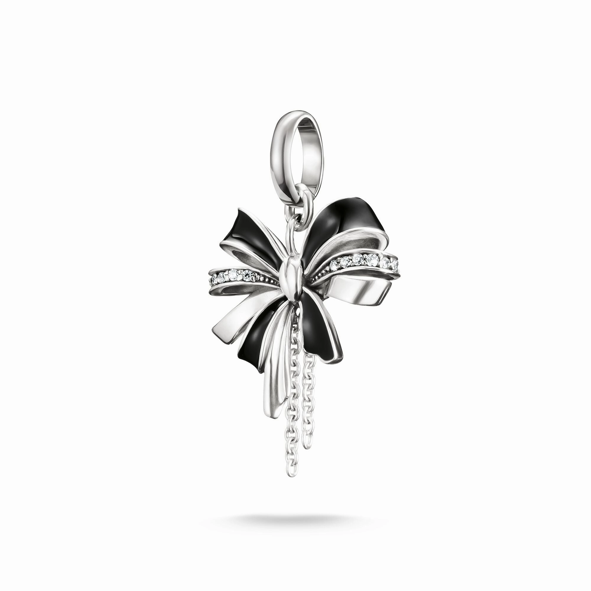 Connect Charm Black Bow