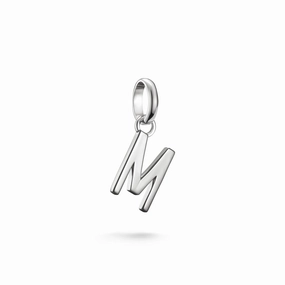 Connect Charm letter M Silver