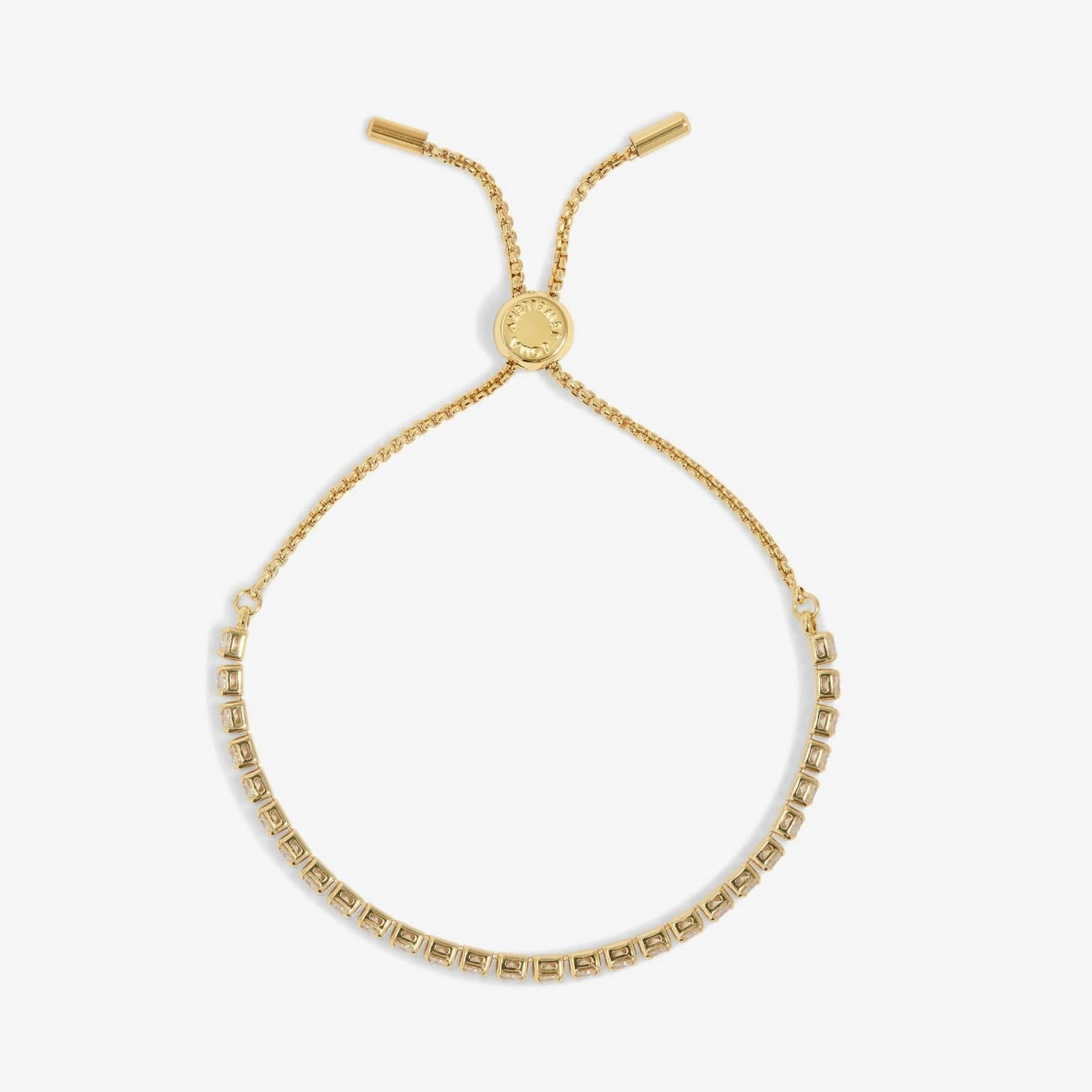 Cubic Zirconia Tennis Bar Gold Plated Bracelet 7889
