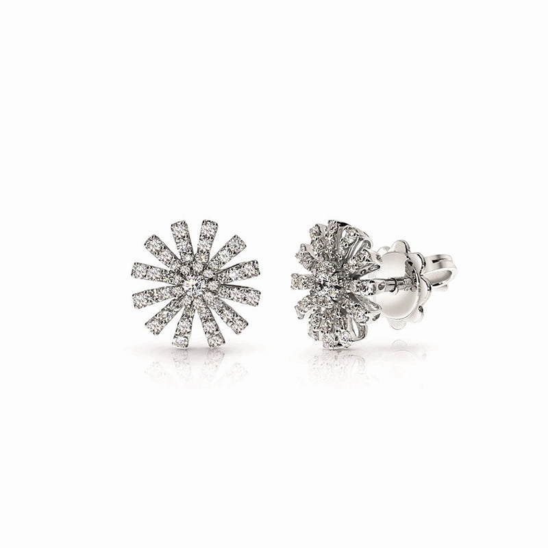 Damiani Margherita 18ct White Gold 0.51ct Diamond Stud Earrings