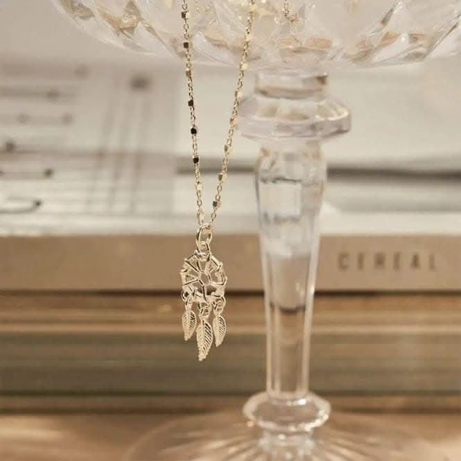 Delicate Cube Dream Catcher Necklace SNDC3290