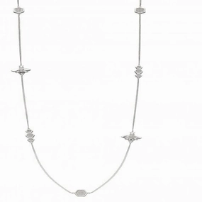Detailed Zirconia Pave Bee  Station Necklace N4368C
