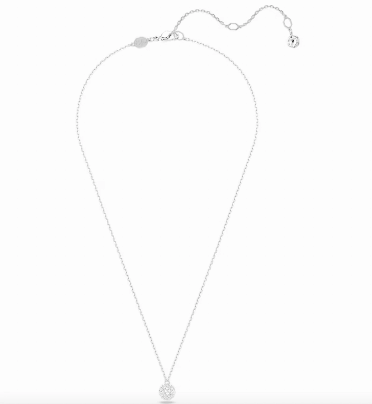 Dextera Round Cut Sphere, White Pendant