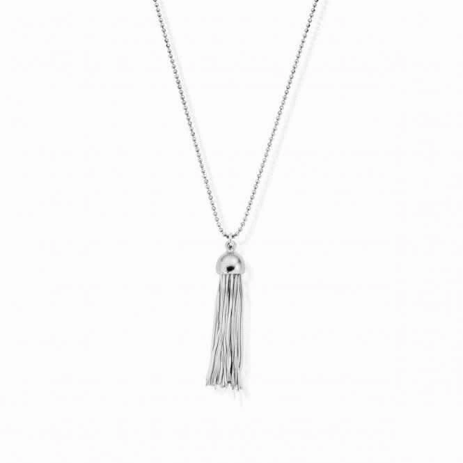 Diamond Cut Chain Silver Cap Tassel Pendant SCDC21197
