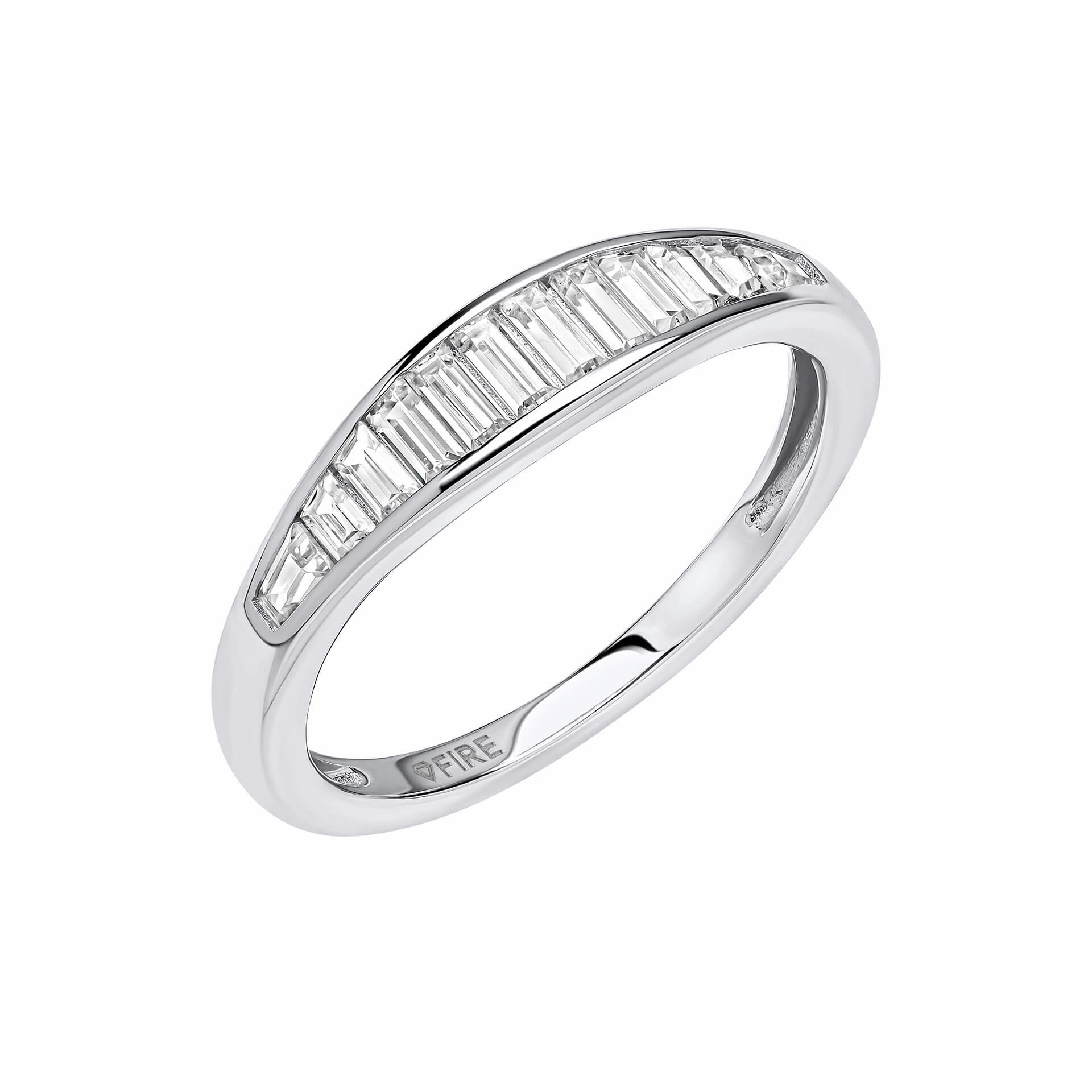Diamonfire Channel Set Baguette Cubic Zirconia Ring R3946