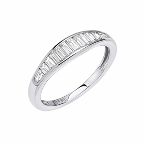 Diamonfire Channel Set Baguette Cubic Zirconia Ring R3946
