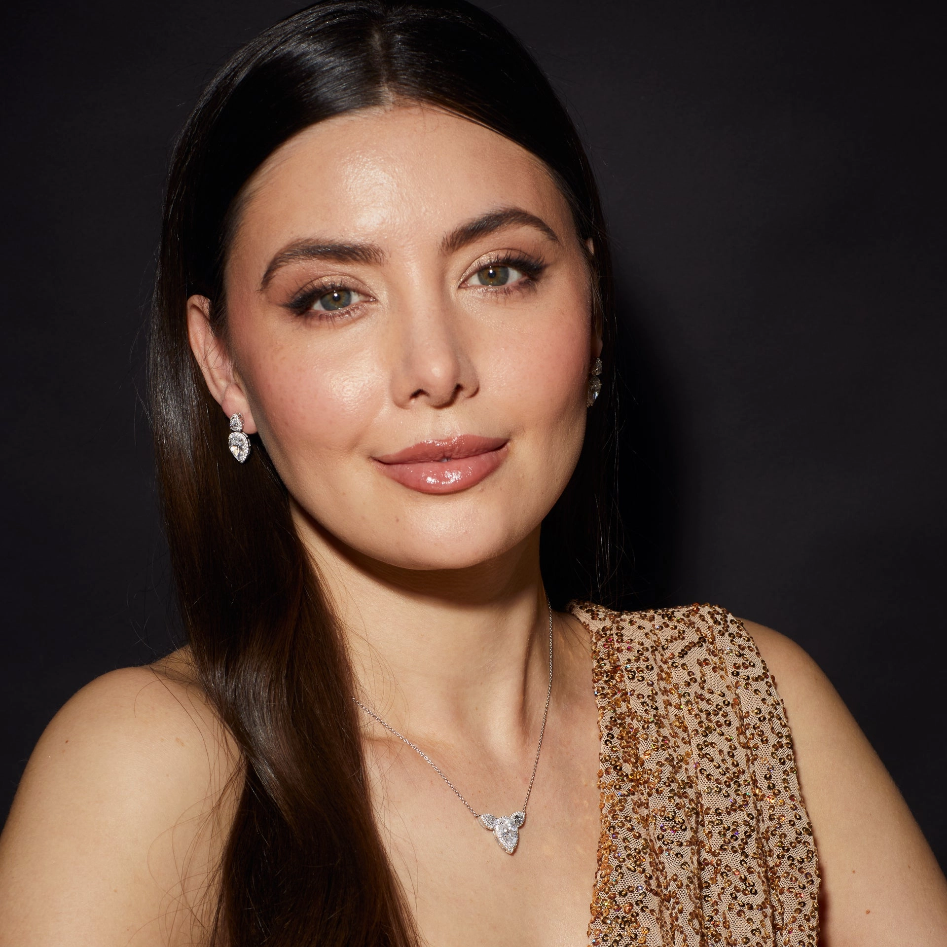 Diamonfire Cubic Zirconia Double Tear Drop Earrings E6596