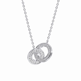 Diamonfire Cubic Zirconia Linked Circles Necklace N4662