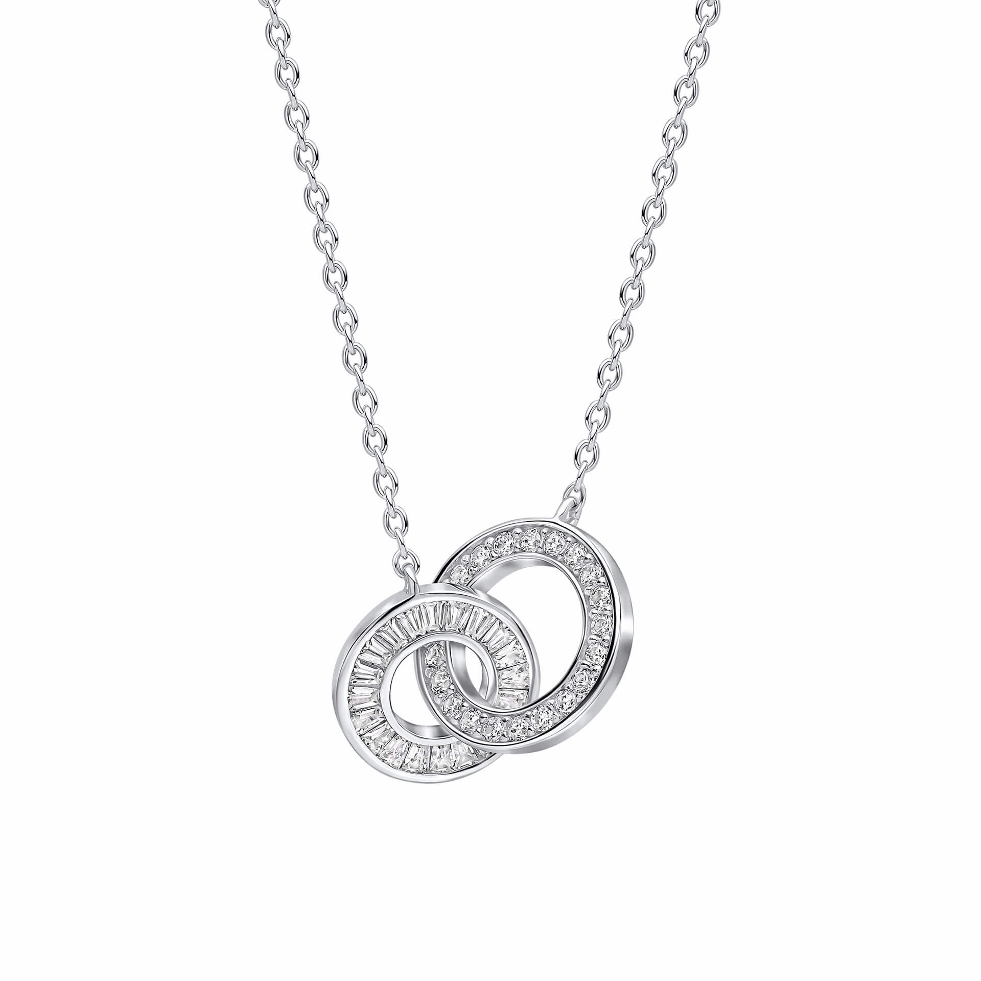 Diamonfire Cubic Zirconia Linked Circles Necklace N4662