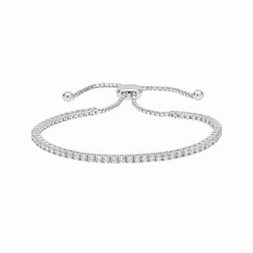 Diamonfire Cubic Zirconia Silver Toggle Bracelet B5581
