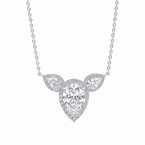 Diamonfire Cubic Zirconia Triple Teardrop Necklace N4661