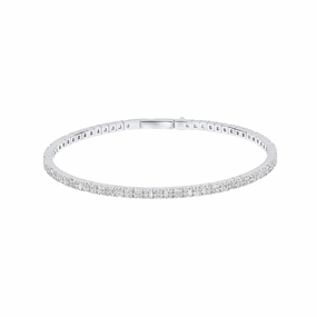 Diamonfire Multi Stone Cubic Zirconia Flexi Bangle B5578