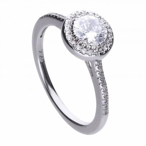 Diamonfire Silver White Cubic Zirconia Cluster Ring R3616