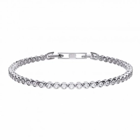 Diamonfire Silver White Cubic Zirconia Fine Tennis Bracelet B5090