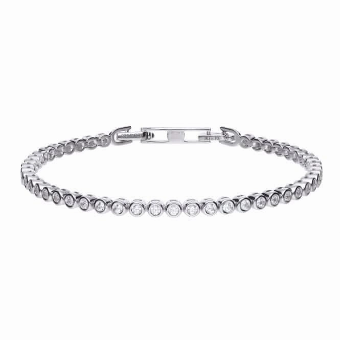 Diamonfire Silver White Cubic Zirconia Fine Tennis Bracelet B5090