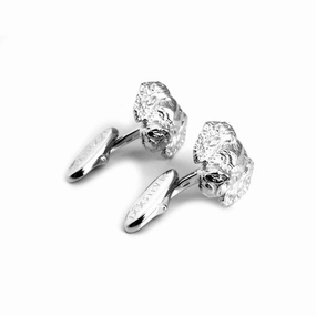 Dog Fever Sterling Silver Cavalier King Charles Spaniel Muzzle Cufflinks