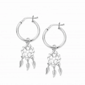 Dream Catcher Hoop Earrings SEH3290