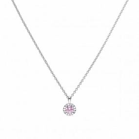 Dusky Pink Cubic Zirconia Pave Pendant P4779