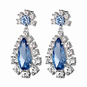 Dyrberg/Kern - Lucia SS Light Blue/Crystal Earring