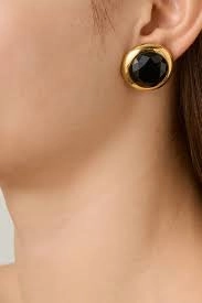 Dyrberg/Kern - Rivoli Gold Earrings Black
