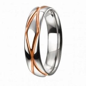 Elements Silver Cable Knit Silver Ring R3503