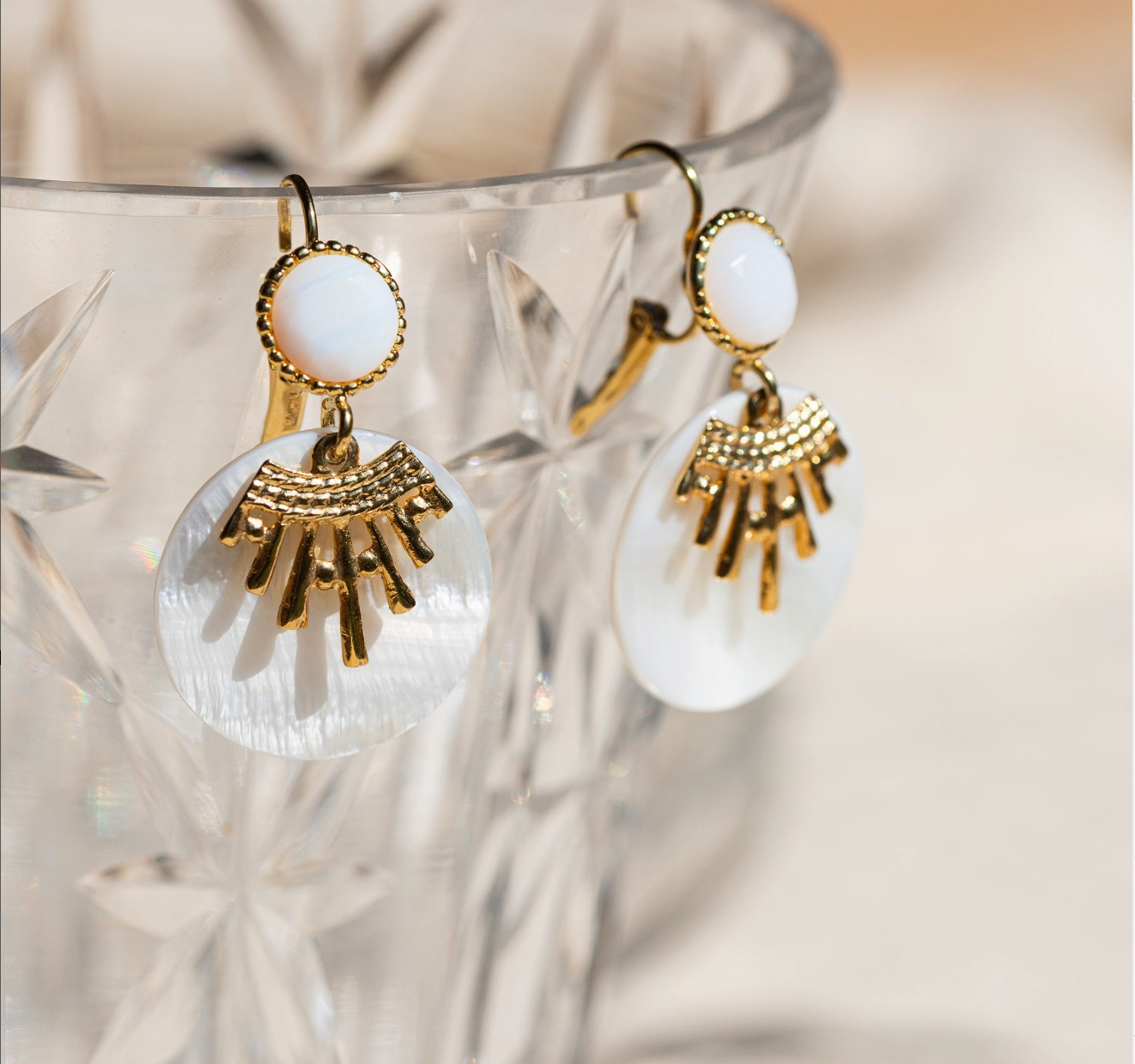 ELLEN crystallized french hooks