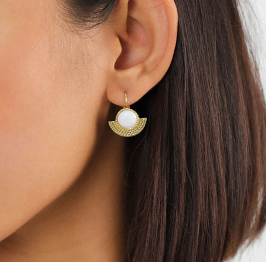 ELLEN crytallized french hooks