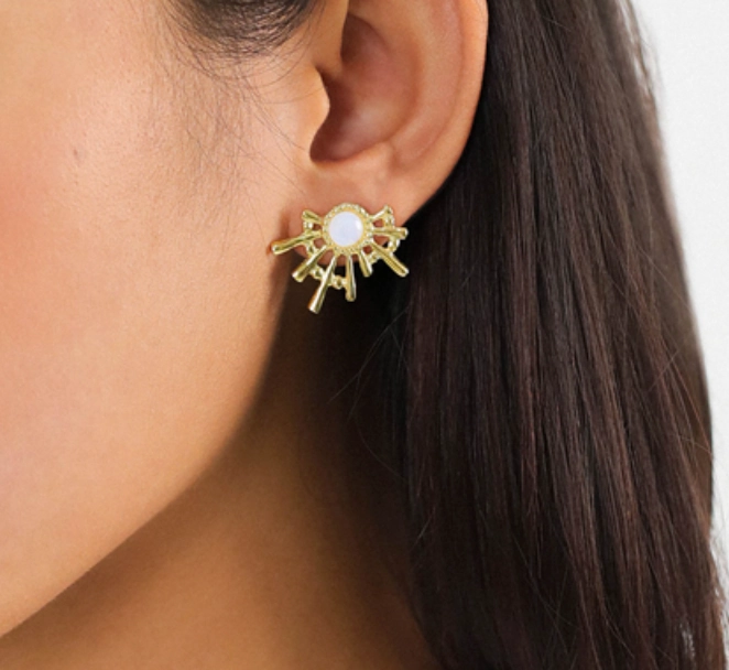 ELLEN "sun rays" stud earring