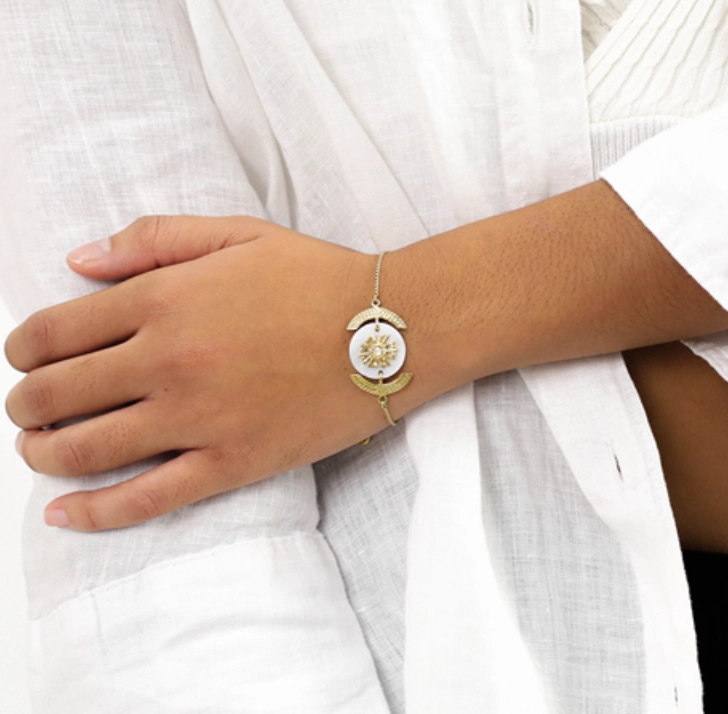 ELLEN round disc bracelet