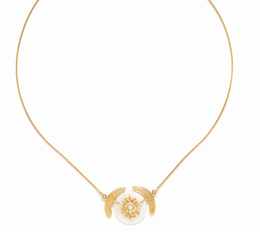 ELLEN round disc necklace