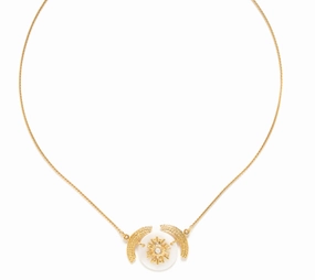 ELLEN round disc necklace