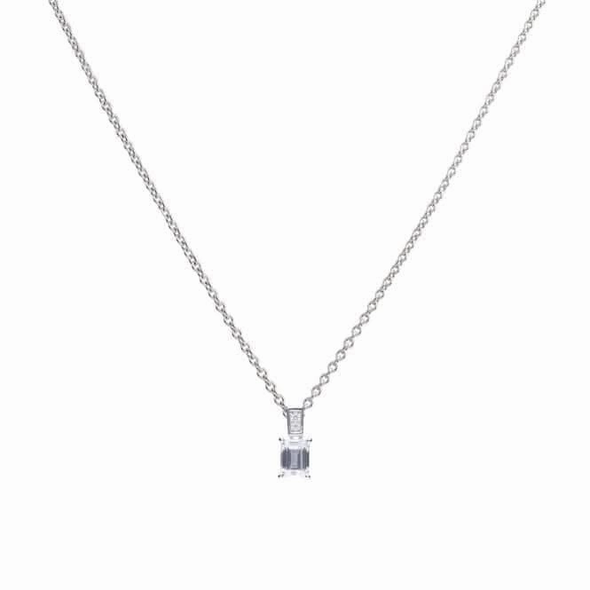 Emerald Round Cut Cubic Zirconia Pendant P4784