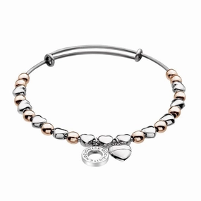 Emozioni Rose Gold and Silver Plated Bracelet