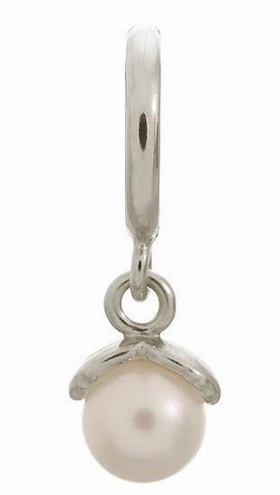Endless Jewellery Charm Apple Pearl White Silver D