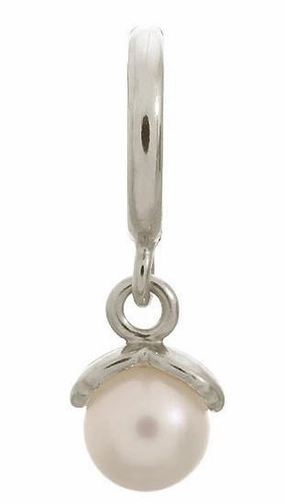 Endless Jewellery Charm Apple Pearl White Silver D
