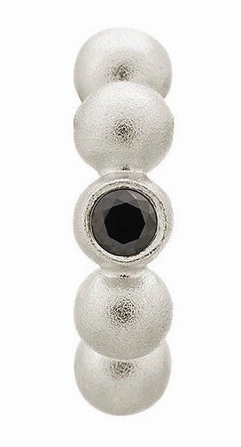 Endless Jewellery Charm Flashy Dot Black Silver