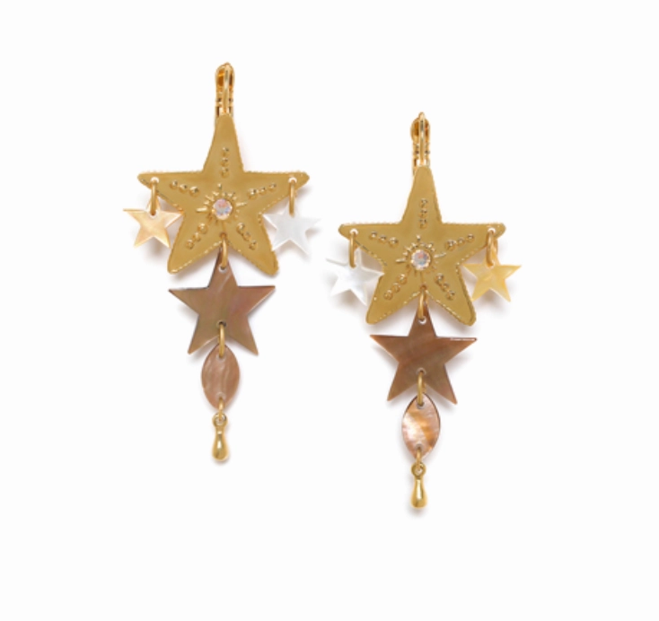 ESTRELLA french hooks with star dangles