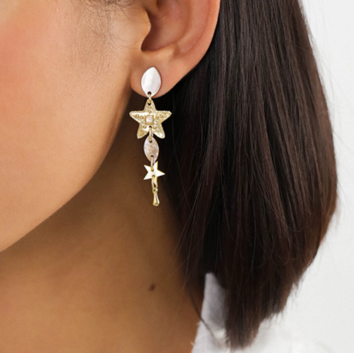 ESTRELLA "eye shape" post earring