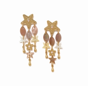 ESTRELLA star post dangle earrings