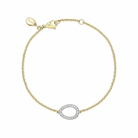 Faberge Colours of Love Sasha 18ct White and Yellow Gold Diamond Egg Bracelet