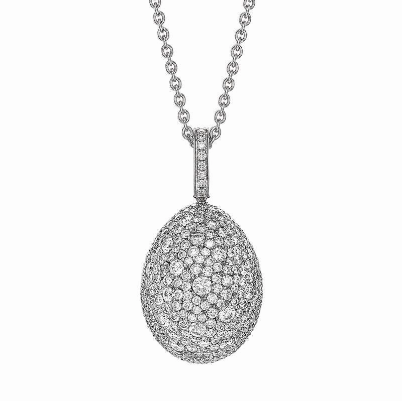 Faberge Emotion 18ct White Gold Diamond Pendant
