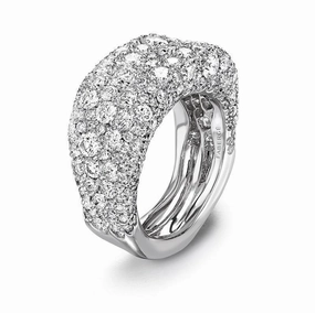 Faberge Emotion 18ct White Gold Diamond Thin Ring