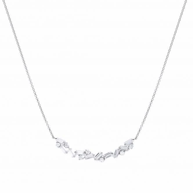 Fancy Baguette Scatter Neckace N4401